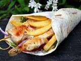 Tortillas aux brochettes de poulet