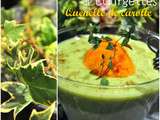 Velouté de panais, de courgettes et sa quenelle de carotte