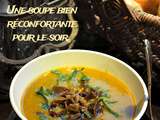 Velouté de potimarron et cèpes