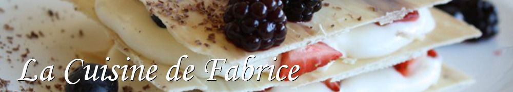 Recettes de La Cuisine de Fabrice