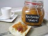 Confiture mangue-rhubarbe