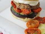 Hamburgers italiens avec pains burgers/burger buns maison