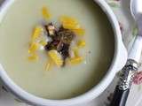 Potage de topinambours au cheddar et marrons