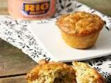 Rio Mare: Muffins salés au thon, aux tomates demi séchées, mozzarella et basilic frais