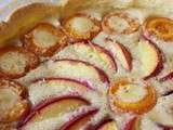 Tarte amandine aux abricots et nectarines