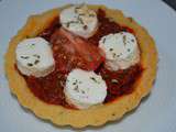 Tarte fine mozza - tomates cerises