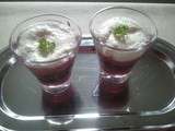 Verrine de betteraves au cumin