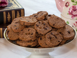 Biscuits sablés amande au chocolat et écorce d’orange confite