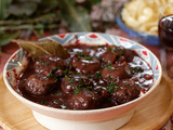 Boulettes de boeuf façon bourguignon