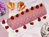 Bûche d’été, framboise citron