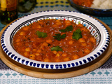 Curry de pois chiche, tomates et cacahuète