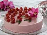 Entremet framboises et amandes