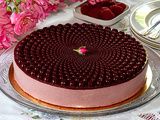 Entremet framboises et son biscuit joconde