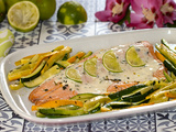 Filet de truite à la crème au citron vert et à l’estragon