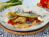 Filets de maquereaux au fenouil braisé à la tomate