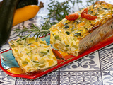 Flan de courgettes au romarin et à la ciboulette