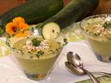 Gaspacho de courgettes à la crème de coco