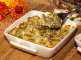 Gratin de ravioles du Dauphiné aux cèpes