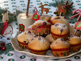 Muffins aux lait de poule et aux canneberges