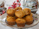 Muffins aux pommes, cannelle et raisins secs