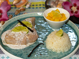 Pavé de thon, crème coco à la vanille de Tahiti