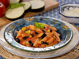 Penne rigatoni à la sicilienne à la ricotta fraîche