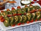 Roulé aux épinards au pesto rosso et feta