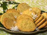 Sablés au parmesan et ail des ours