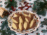 Sablés de Noël bicolores en forme de feuilles