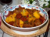 Sauté de veau au chorizo au Porto
