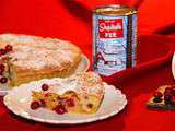 Tarte biscuitée, pommes, canneberges et sirop d'érable