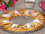 Tarte couronne, confiture de lait, pommes et speculoos