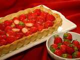 Tarte fraises et rhubarbe