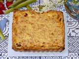 Tarte pâtissière à la rhubarbe