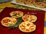 Tartelettes aux tomates cerises, philadelphia et origan