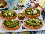 Tartelettes, pistaches et kiwis