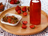 Vinaigre aux queues de fraises