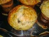 Muffins banane, chocolat et noix de coco sans matière grasse