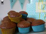 Muffins chocolat & noix – Spécial Baby Shower