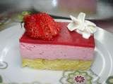 Bavarois aux fraises