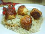 Boulettes de poulet sauce soja