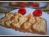 Cake aux tomates a la mozzarella et au basilic