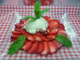 Carpaccio de fraises