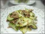 Courgettes fondantes au boeuf