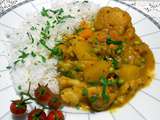 Curry de chou fleur au lait de coco