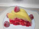 Entremet aux framboises