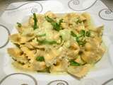 Farfalle à la crème de courgettes