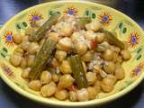 Garbanzos con alcarchofa ( pois chiche aux tiges d'artichauts)