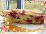 Gateau au yaourt au framboises