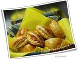 Mini chaussons poivron/fromage ail et fines herbes